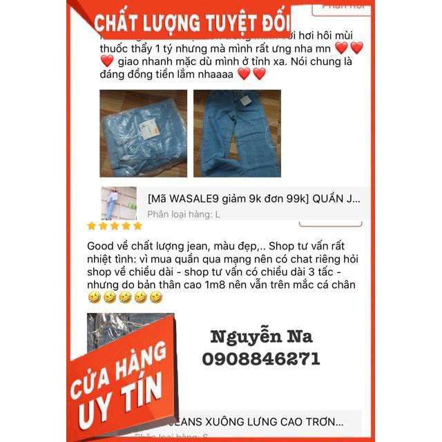 QUẦN JEANS XUÔNG LƯNG CAO TRƠN XANH- hình thật chính chủ | WebRaoVat - webraovat.net.vn