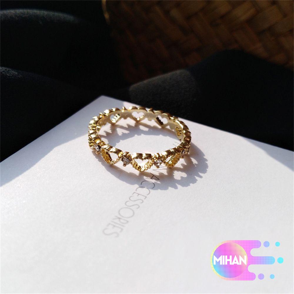 Nhẫn thời trang hình trái tim phong cách Hàn Quốc MIHAN1