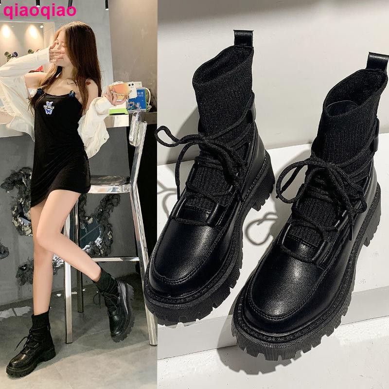 Giày Boot Martin Thiết Kế Mới Đế Dày Có Size Lớn 35-43 2021 Thời Trang Dành Cho Nữ