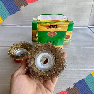 Combo Chổi đánh rỉ sắt máy cao cấp hộp hai cái cho máy mài