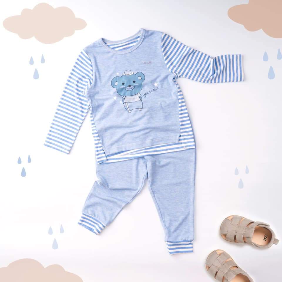 Bộ Dài Tay Chui Đầu Modal 2021