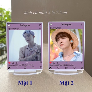 Tượng instagram BTS kích cỡ mini ( in 2 mặt khác nhau )