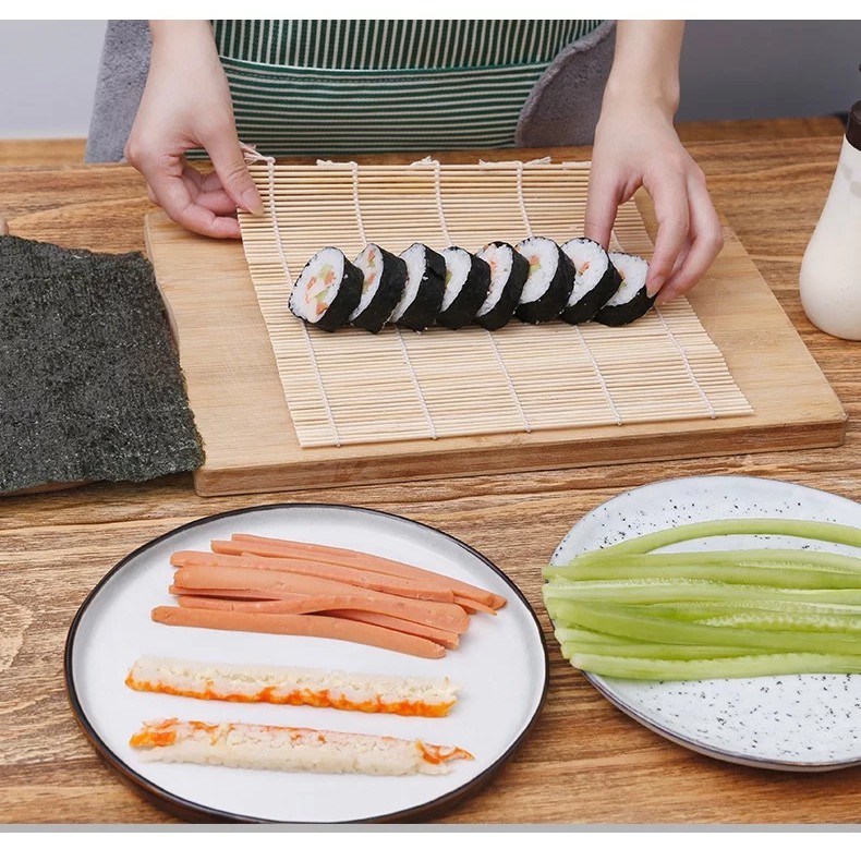 SG - Mành tre cuộn cơm rong biển kimbap cuốn sushi