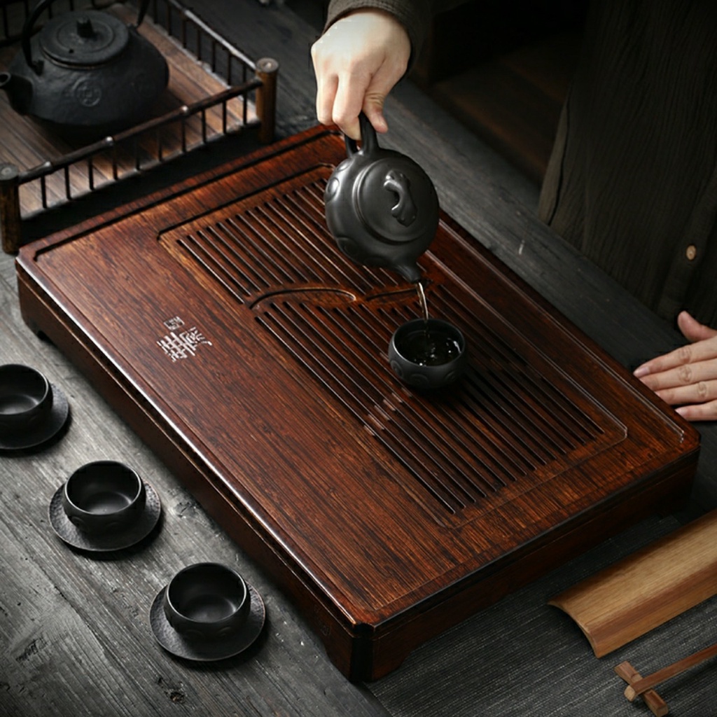 Khay trà tre cao cấp