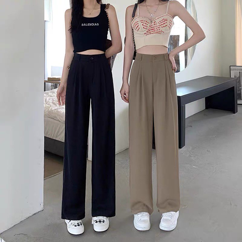 Quần Ống Suông Dáng Dài Siêu Tôn Dáng
