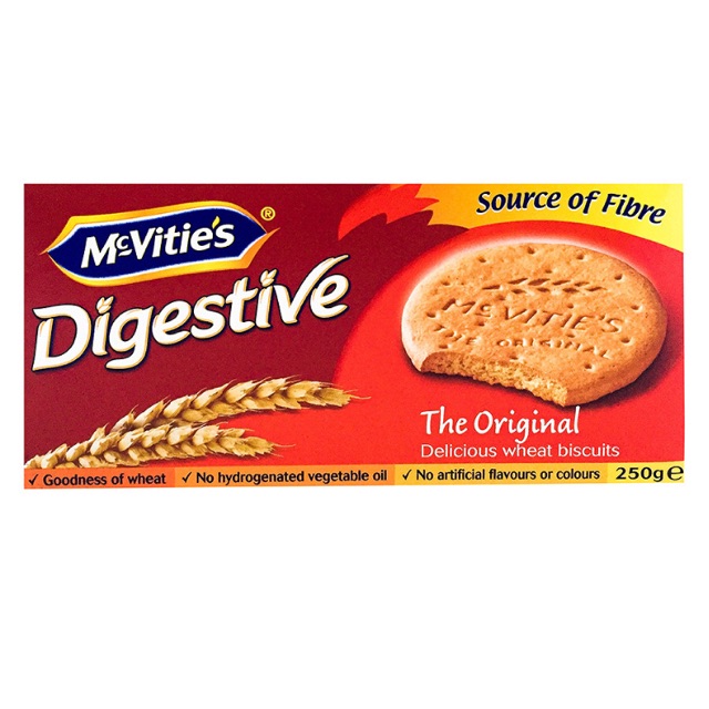 Bánh Quy Lúa Mì Nguyên Cám Truyền Thống Mcvitie's Digestive Orginal (250g)