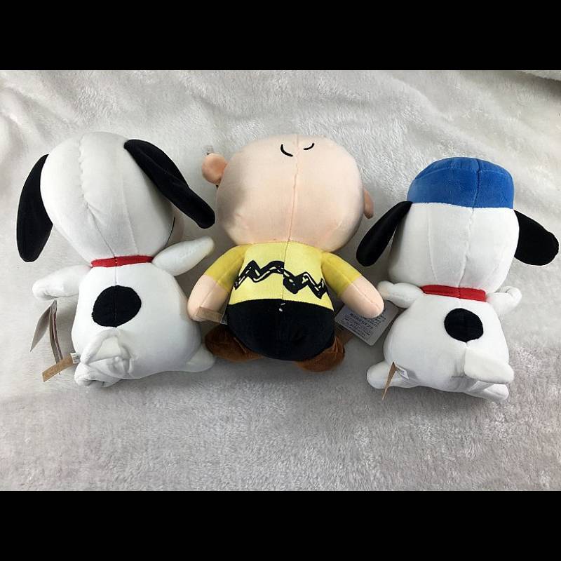 Set 3 Móc Khóa Hình Chú Chó Snoopy Nhồi Bông Đáng Yêu