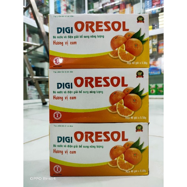 ORESOL HƯƠNG CAM bù nước - điện giải - bổ sung năng lượng