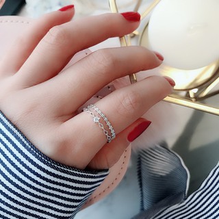 Nhẫn Delia bạc