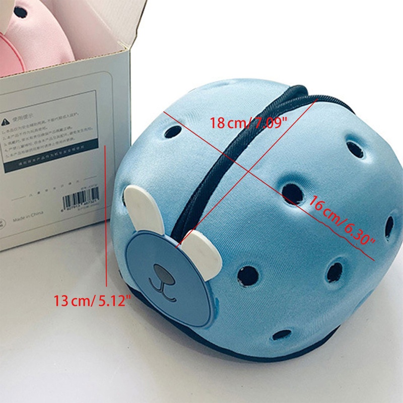 Mũ Bảo Hiểm Bảo Vệ Đầu Mềm Mại Chống Va Chạm An Toàn Cho Bé Sơ Sinh