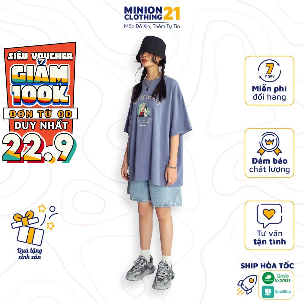 Áo thun tay lỡ MINION CLOTHING phông Unisex nam nữ tee oversize form rộng pull Ulzzang Streetwear Hàn Quốc vải mềm A3012