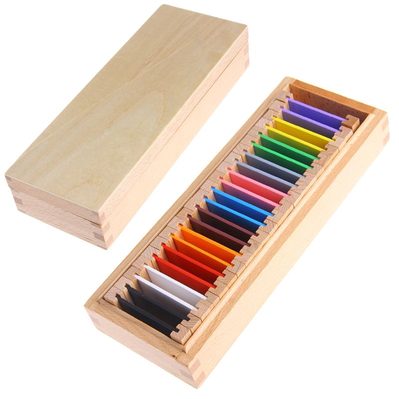 Đồ chơi bảng nhựa học màu sắc theo phương pháp Montessori cho bé