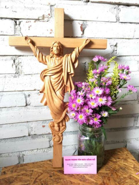 Tượng Chúa phục sinh cao 25cm
