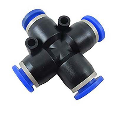 Đầu nối chữ thập, cộng PZA khí nén, phun sương chịu được áp lực cao