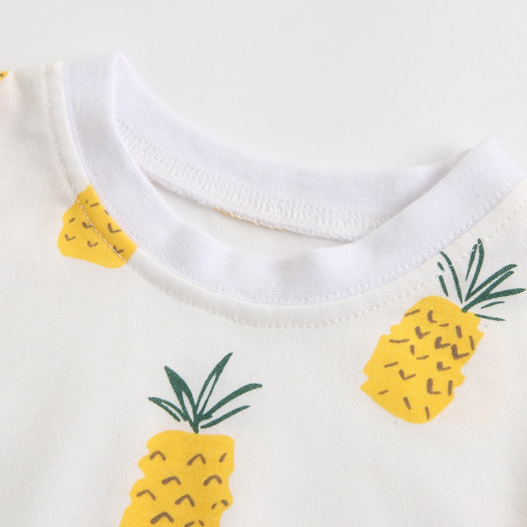 Bodysuit Sanlutoz bé gái mùa hè với nón nhỏ