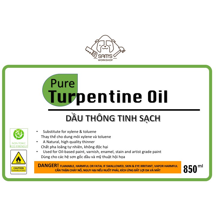 Dầu Thông Tinh Sạch - Turpentine Oil