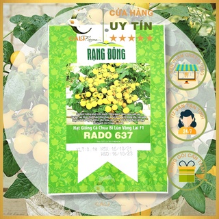 Hạt Giống Cà Chua Bi Lùn Vàng Sai Trái Rado 637 (0,1gr)