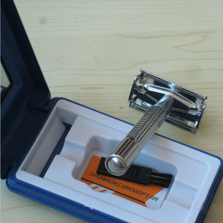 Dao Cạo Râu 2 Mặt Bằng Thép Không Gỉ