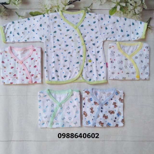Áo sơ sinh cài cúc chéo (sỉ, lẻ)