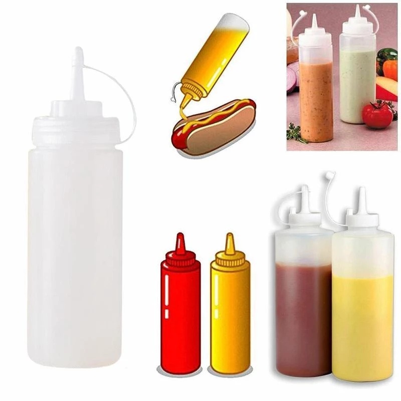 Bình Nhựa Đựng Nước Sốt Dung Tích 240-480ml Tiện Dụng Cho Nhà Bếp