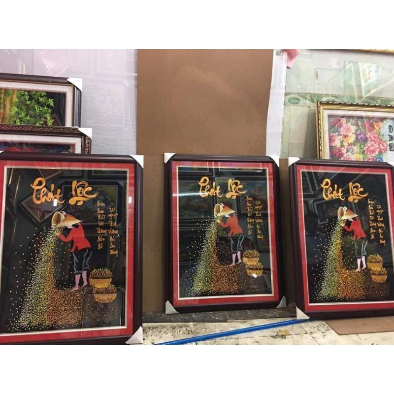 Tranh thêu sẵn chưa khung