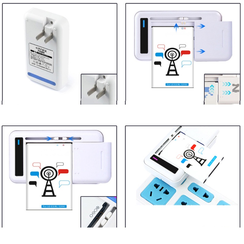 Dock Sạc Pin Di Động Với Cổng USB Cho Điện Thoại Di Động