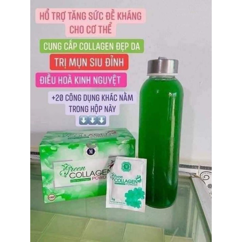 GIÁ DÙNG THỬ 10 gói - Diệp Lục Collagen [CHÍNH HÃNG] Săn Chắc Da, Chống Lão Hóa, Cân Bằng Nội Tiết | BigBuy360 - bigbuy360.vn