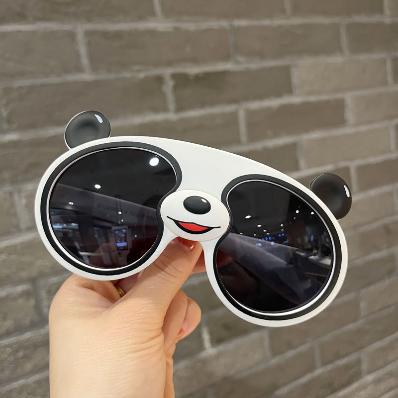 Kính Mát Phân Cực Chống Tia UV Hình Gấu Trúc Dễ Thương Cho Bé