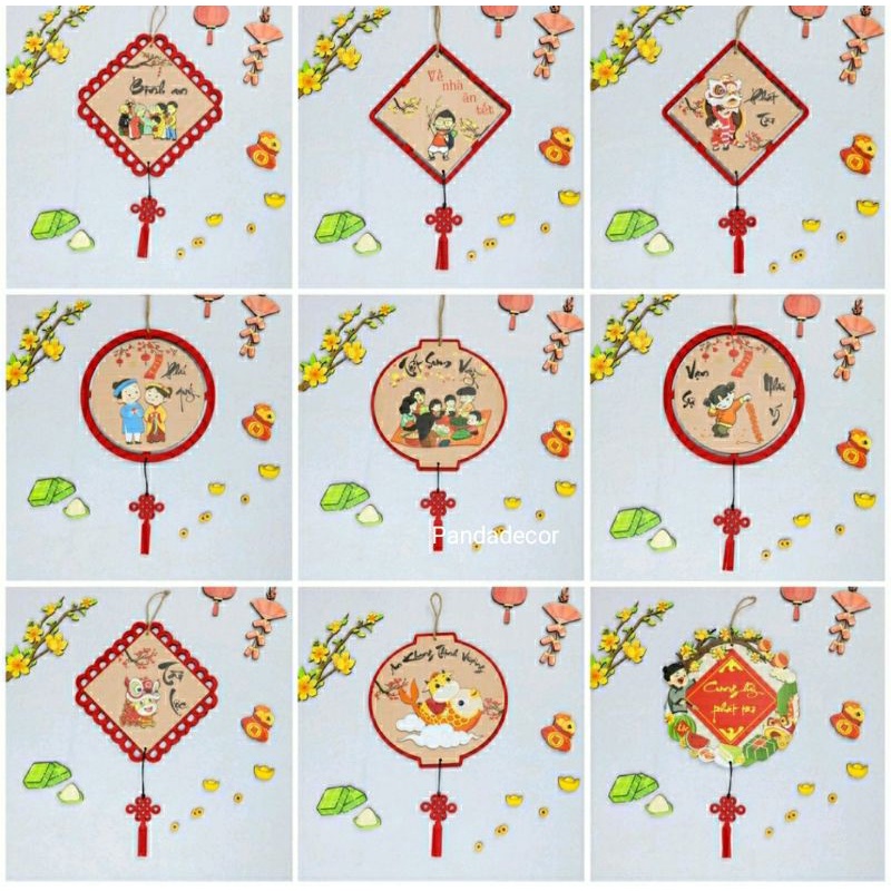 🌺 BẢNG GỖ XINH TREO TẾT - RỘN RÀNG ĐÓN XUÂN 💓 tặng 1 chiếc lì xì bất kỳ🎊Combo 3 chiếc giá siêu hấp dẫn