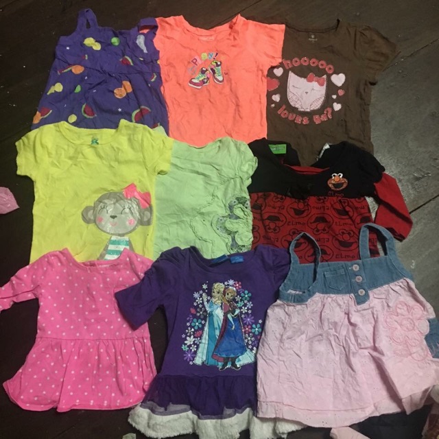 Combo áo thun cotton  2hand bé gái