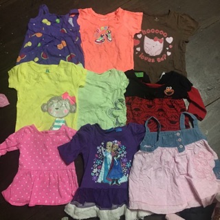 Combo áo thun cotton 2hand bé gái