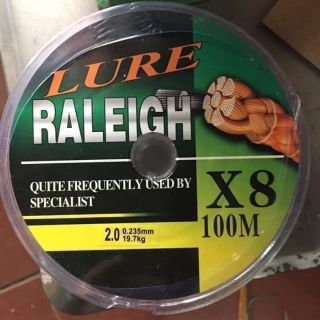 Dây dù câu cá Lure Raleigh x8 7 màu