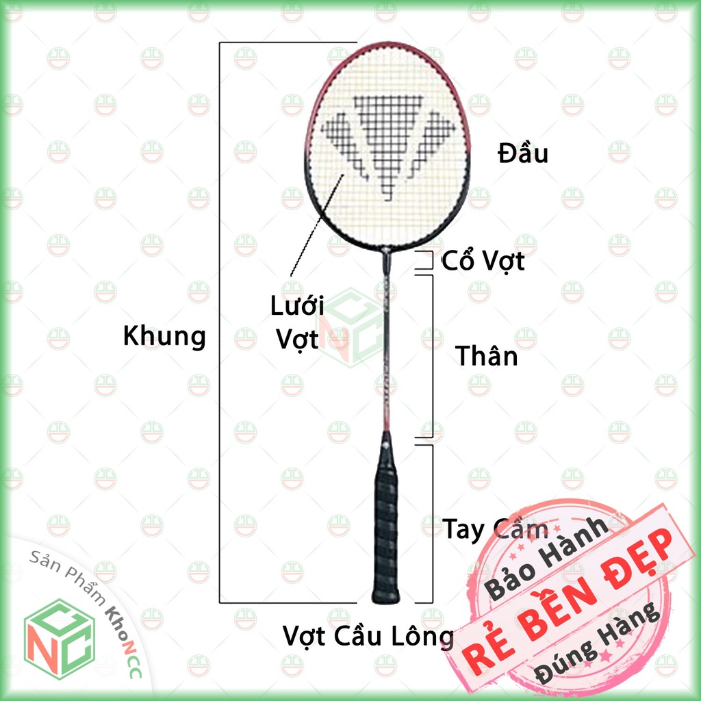 [KhoNCC] Bộ Vợt Đánh Cầu Lông - Cùng Thể Thao Tăng Cường Sức Khỏe - Vui Tươi - Gắn Kết -  NLM-VDCL