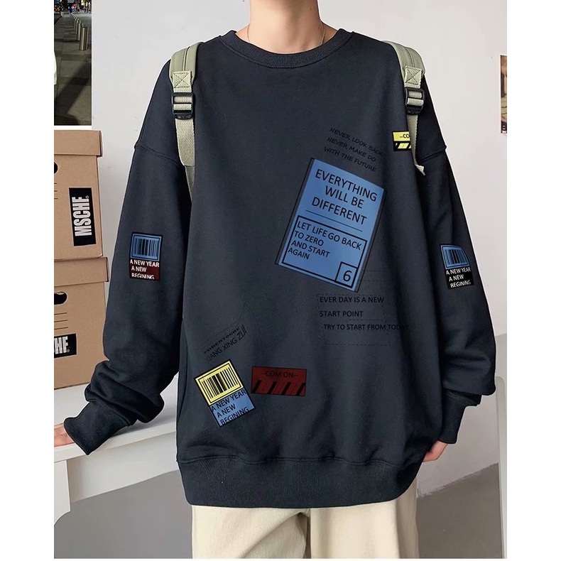 Áo sweater thời trang hong kong cho nam size m-3xl