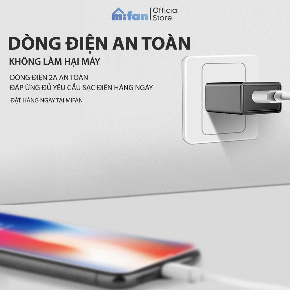 Củ sạc nhanh USB 5V 2A Vdecor 6 Cơ Chế Bảo Vệ An Toàn Cho Thiết Bị - Hàng Cao Cấp