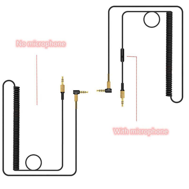 Dây cáp âm thanh phối lò xo dành cho tai nghe bluetooth Marshall Major II Monitor