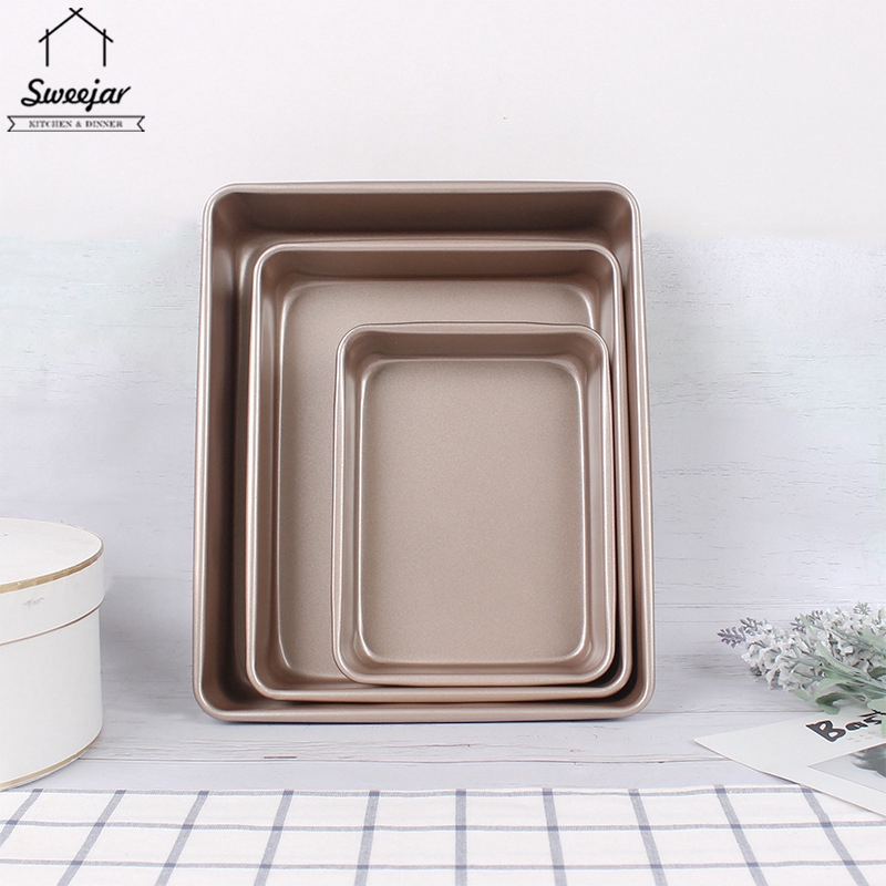 Khuôn nướng bánh mì SWEEJAR hình chữ nhật bằng thép carbon chống dính