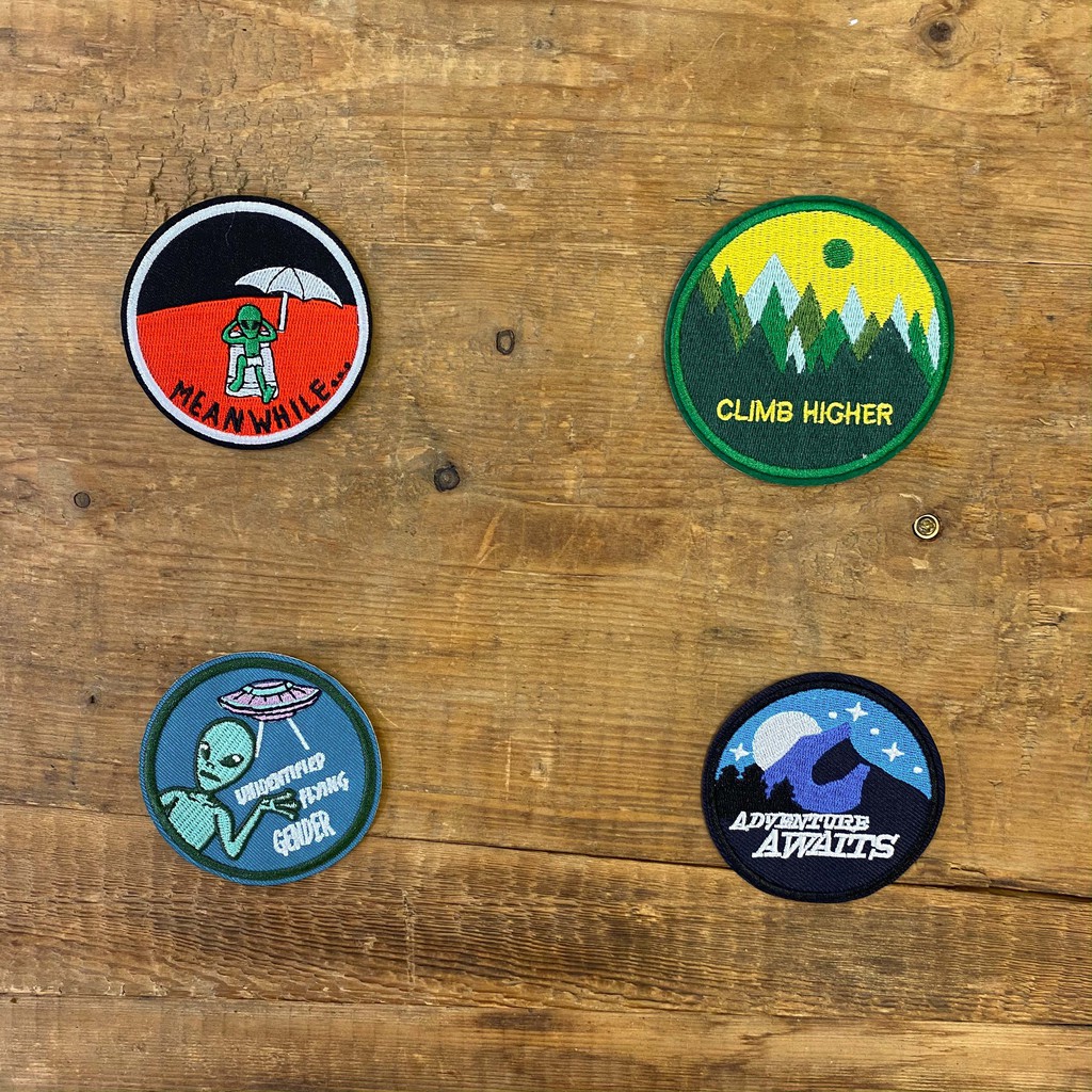 Sticker/Patch vải dùng ủi/là trang trí cho quần áo Jeans, Denim, Jacket, Pilot, mũ nón, phụ kiện, túi xách, balo ...