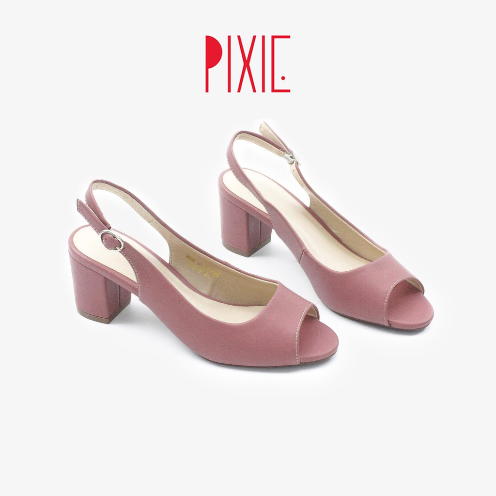 Giày Cao Gót 5cm Hở Mũi Hở Gót Pixie P180