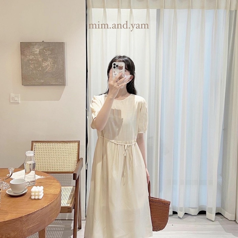 Váy tơ dây buộc