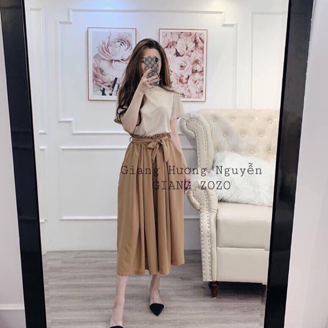 Sét áo cotton quần ống suông (còn sz L )