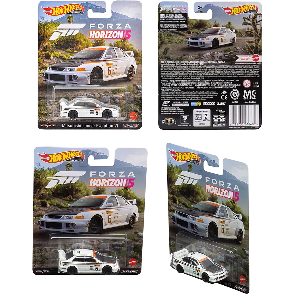 Xe mô hình Hot Wheels FORZA HORIZON 5 Mitsubishi Lancer Evolution VI
