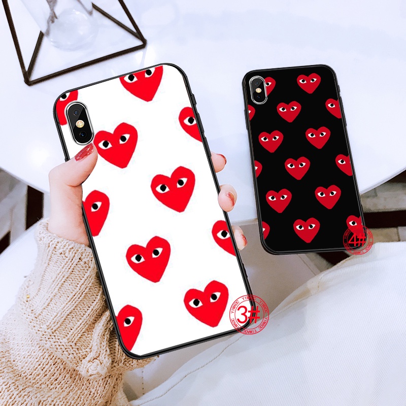 Ốp điện thoại TPU mềm 37POY in hình phong cách Comme des garcon CDG cho iPhone 6 6S 7 8 Plus X XS XR 11 Pro Max