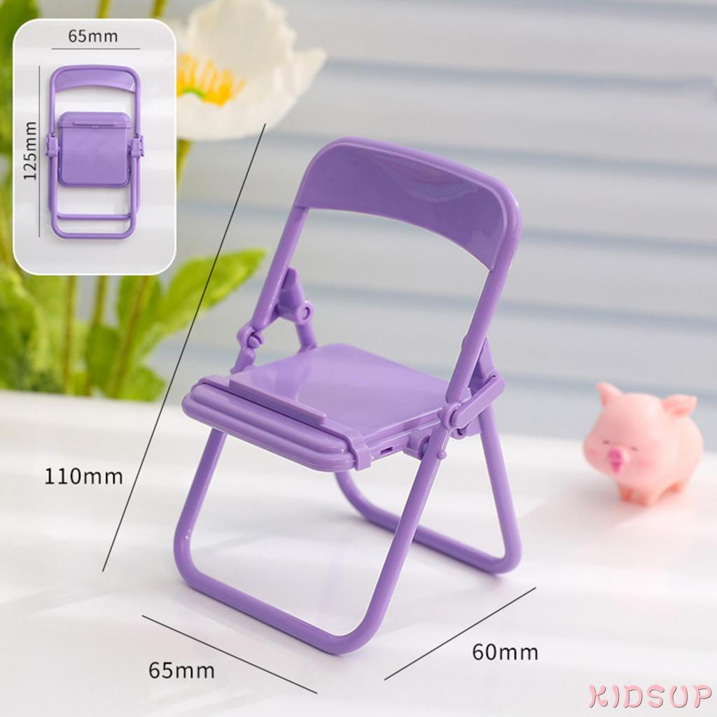 Giá Đỡ Điện Thoại / Ghế Ngồi Để Bàn Màu Trơn Gấp Gọn Được 1Mobile Dành Cho Trẻ Em
