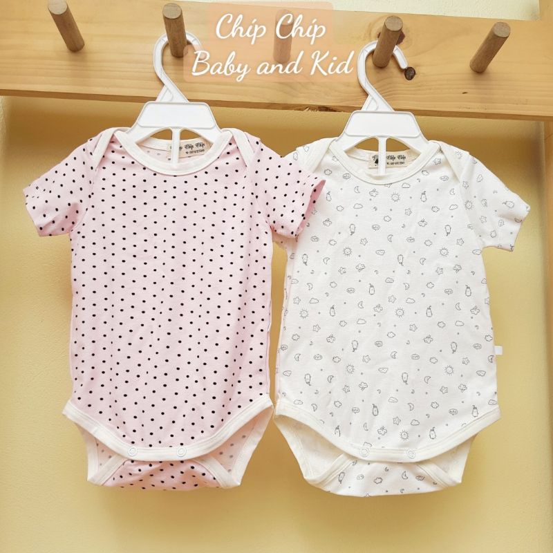 Bodysuit cộc tay cho bé trai,bé gái vải cotton mềm thoáng mát 0-18 tháng Chíp chíp shop