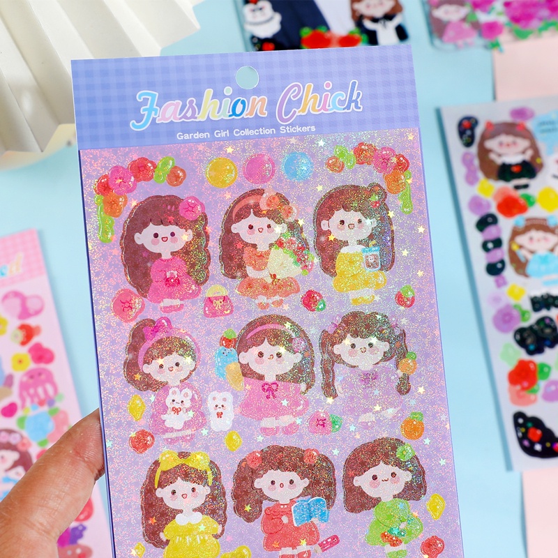 Flowertree 1 Sticker Dán Tường Hình Khu Vườn Dùng Trang Trí Scrapbook
