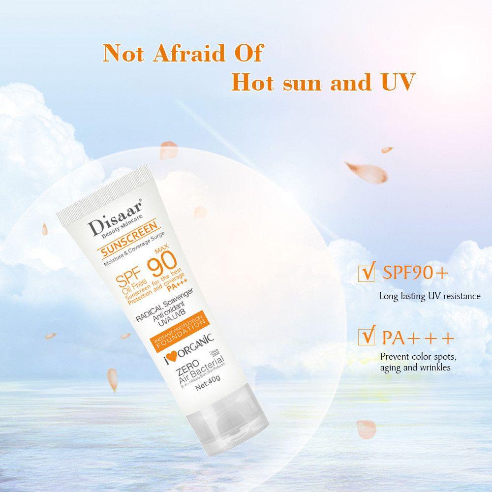 MAXG Kem Chống Nắng SPF90 Kiểm Soát Dầu Chống Thấm Nước Dưỡng Ẩm Cho Da Cổ Và Cánh Tay