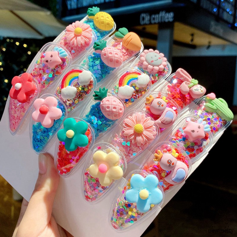 Kẹp Tóc Kiểu Hàn Quốc Thiết Kế Xinh Xắn Dành Cho Bé Gái