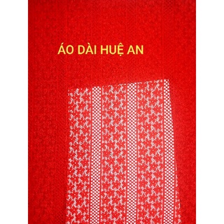 Ren chỉ viền gân màu đỏ dày đẹp may áo dài, váy đầm,... đơn vị tính 1m