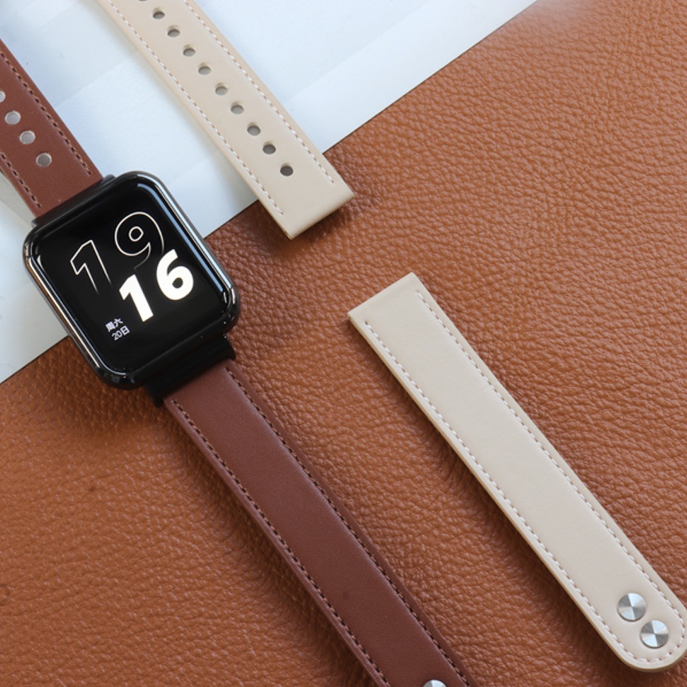 Dây Đeo Bằng Da Thay Thế Cho Đồng Hồ Thông Minh Xiaomi Mi Watch Lite / Redmi Watch 3 2 Lite